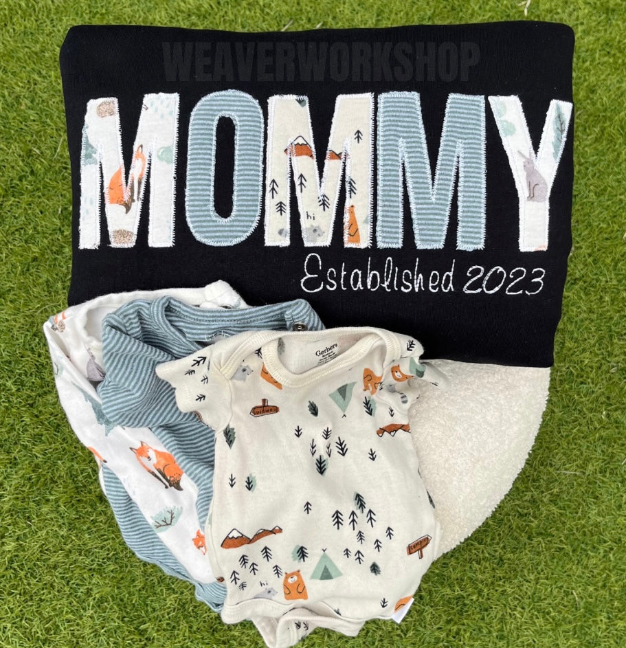 Baby Onesie Custom Mama, Dad..